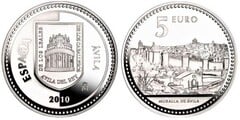 5 euro (Murallas de Ávila) from Spain