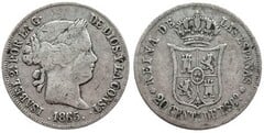 20 céntimos de escudo (Isabel II) from Spain