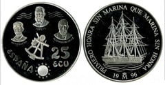 25 ecu (Tribute to the Spanish Navy) from Spain