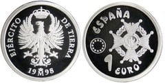 1 euro (Ejército de Tierra) from Spain