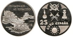 25 euro (Homenaje al Ejército) from Spain