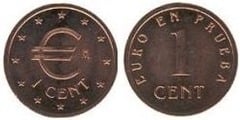 1 euro cent (euro en prueba Churriana) from Spain