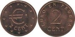 2 euro cent (euro on test Churriana) from Spain