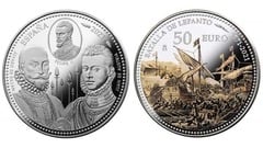 50 euro (450th Anniversary of the Battle of Lepanto) from Spain