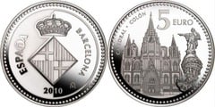 5 euros (Barcelona-Catedral y Cristóbal Colón) from Spain