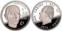 10 euro (Manuel de Falla) from Spain