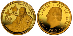 100 euro (Miguel de Cervantes Saavedra) from Spain