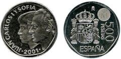 500 pesetas (132 Aniversario de la Peseta Española) from Spain