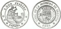 2.000 pesetas ( 500 aniversario Casa de la Moneda de Segovia) from Spain