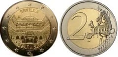 2 euro (Patrimonio de la Humanidad de la UNESCO - Sevilla) from Spain
