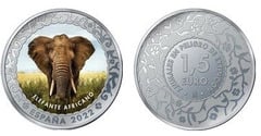 1 1/2 euros (El elefante africano) from Spain
