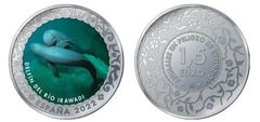 1 1/2 euros (Delfín de Irrawaddy) from Spain
