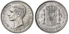 1 peseta (Alfonso XII) from Spain