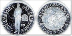 1.000 pesetas (V Centenario del Descubrimiento de América) from Spain