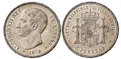 5 pesetas (Alfonso XII) from Spain