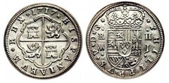 2 reales (Felipe V) from Spain