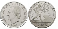 10 euro (Juegos Olímpicos de Invierno-Salt Lake City 2002) from Spain