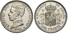 1 peseta (Alfonso XIII) from Spain