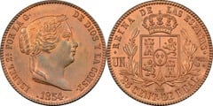 1 cuartillo (Isabel II) from Spain