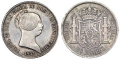 20 reales (Isabel II) from Spain