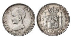 50 centimos (Alfonso XIII) from Spain