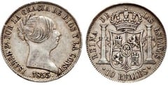 10 reales (Isabel II) from Spain