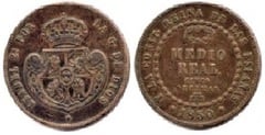 1/2 real (Elizabeth II) from Spain