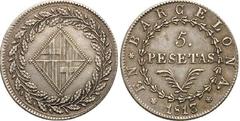 5 pesetas (Napoleon) from Spain