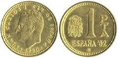 1 peseta (España 82) from Spain