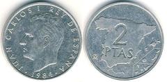 2 pesetas from Spain