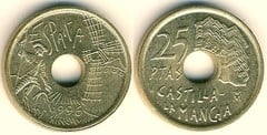 25 pesetas (Castilla-La Mancha) from Spain