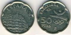 50 pesetas (Barcelona 92) from Spain