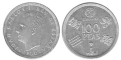 100 pesetas (España 82) from Spain