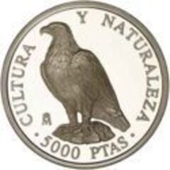 5.000 pesetas (Culture and Nature - Imperial eagle) from Spain