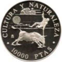 10.000 pesetas (Culture and Nature - Painting and Bullfighting) from Spain
