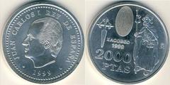 2.000 pesetas (Jacobean 1999) from Spain