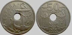 50 céntimos (inverted arrows) from Spain