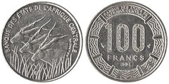 100 francs CFA from Central African States