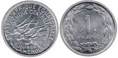 1 franc CFA from Equatorial African States