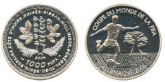 1000 francs CFA (Copa del mundo de fútbol, Alemania 2006) from Western African States