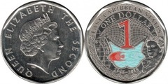1 dollar (50th anniversary of the currency of the Eastern Caribbean States) from Eastern Caribbean States