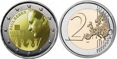 2 euro (100 Aniversario del Nacimiento de Paul Keres) from Estonia