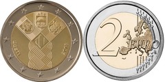 2 euro (100 Aniversario de la Fundación de los Estados Bálticos Independientes) from Estonia