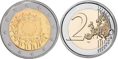 2 euro (30 Aniversario de la Bandera Europea) from Estonia