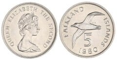 5 pence from Falkland Islands