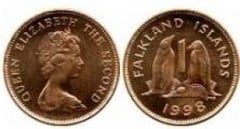 1 pence from Falkland Islands