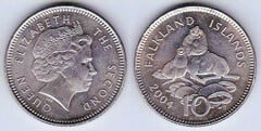 10 pence from Falkland Islands