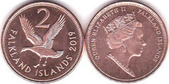 2 pence from Falkland Islands