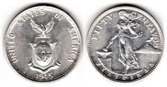 50 centavos (Administración USA) from Philippines