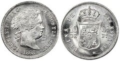 10 centimos de peso (Spanish Colonial Period) from Philippines